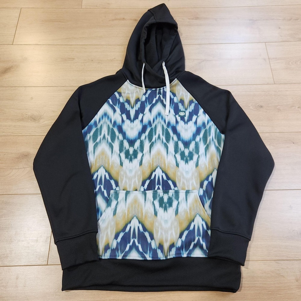 686 Cora Bonded Fleece Pullover Hoody Womens Medium Black Snowboard Ski